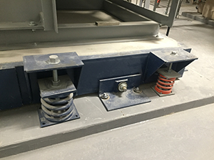 Industrial vibration isolation spring mount