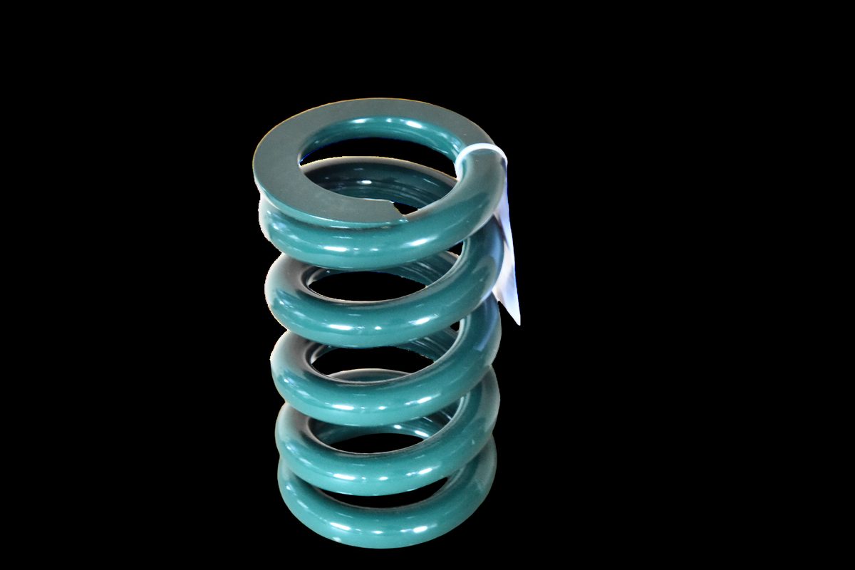 Large diameter vibration isolation spring with powder coating - Xulong Spring Factory